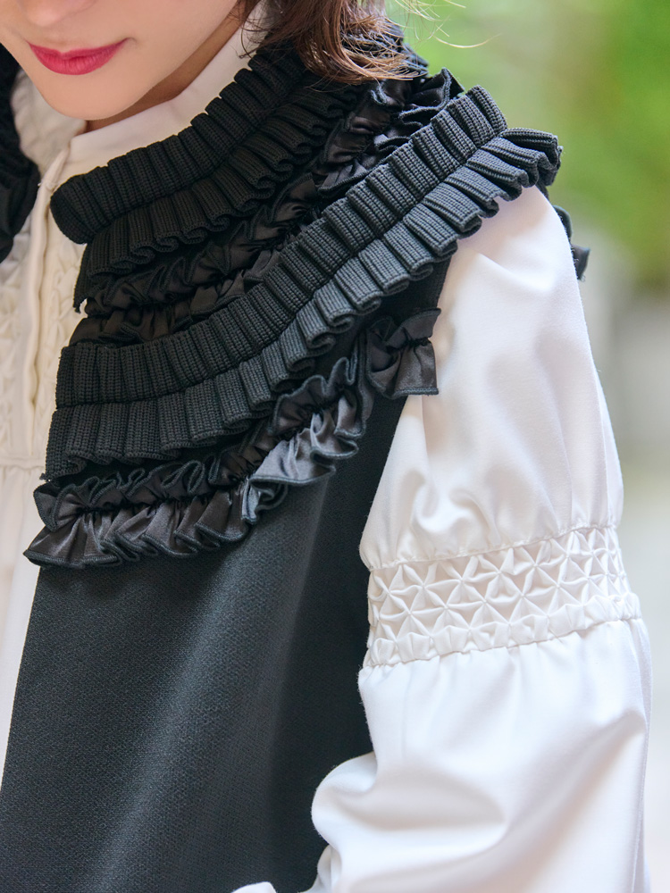 【美品】CHESTY＊Frill Elegant Knitニット/セーター