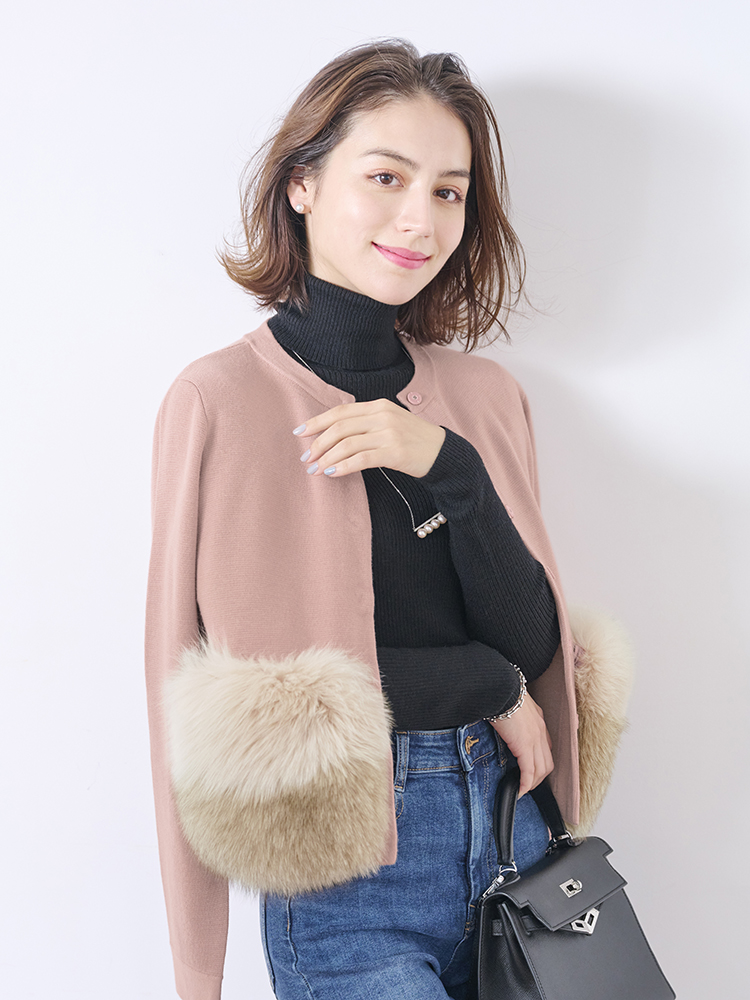 Chesty（チェスティ）ファーニットアンサンブル(0 Pink Beige): Online Shop｜公式通販サイト