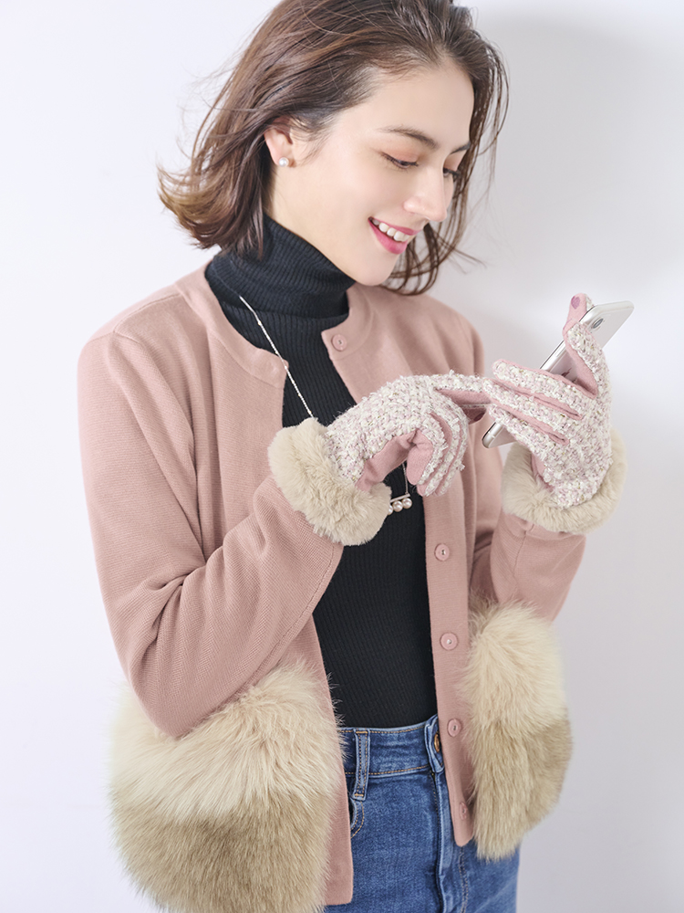 Chesty（チェスティ）ファーニットアンサンブル(0 Pink Beige): Online Shop｜公式通販サイト