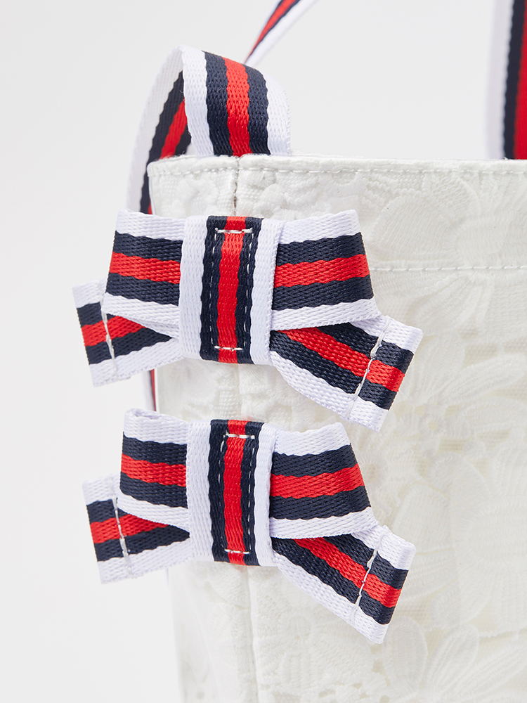 Chesty（チェスティ）フラワーレースPVCバッグS(F White): Online Shop 