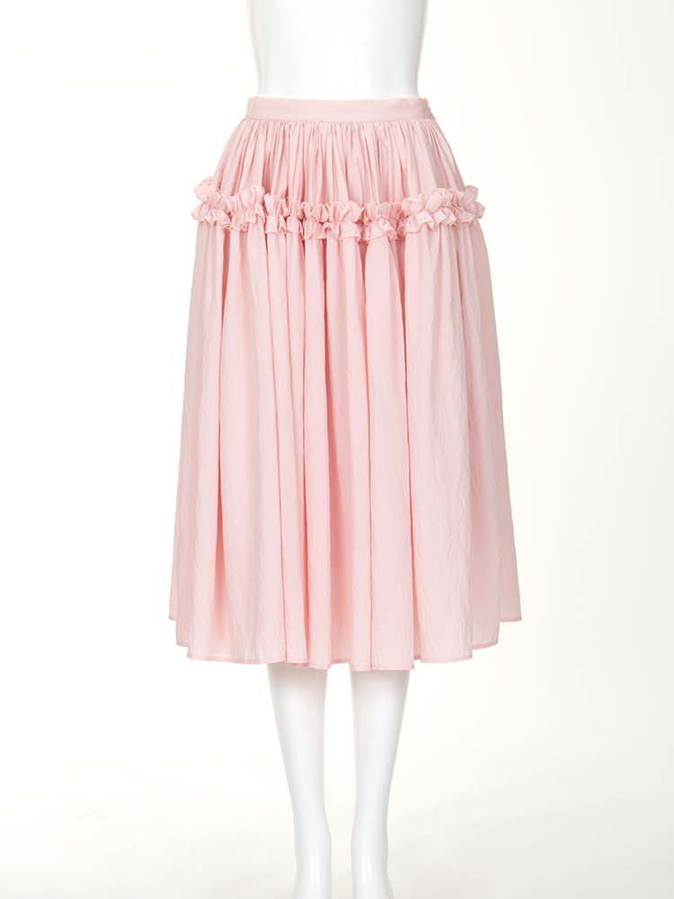 Chesty（チェスティ）ラッフルミディスカート(0 Pink): Online Shop｜公式通販サイト