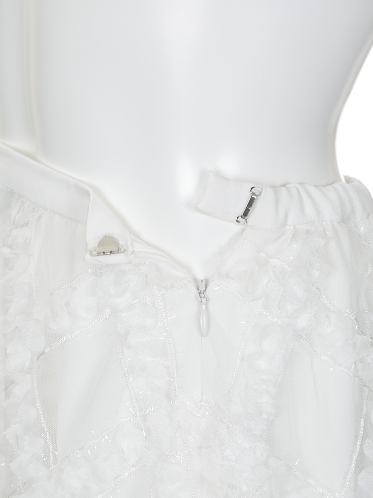 Chesty（チェスティ）チュール刺繍スカート(0 White): Online Shop｜公式通販サイト