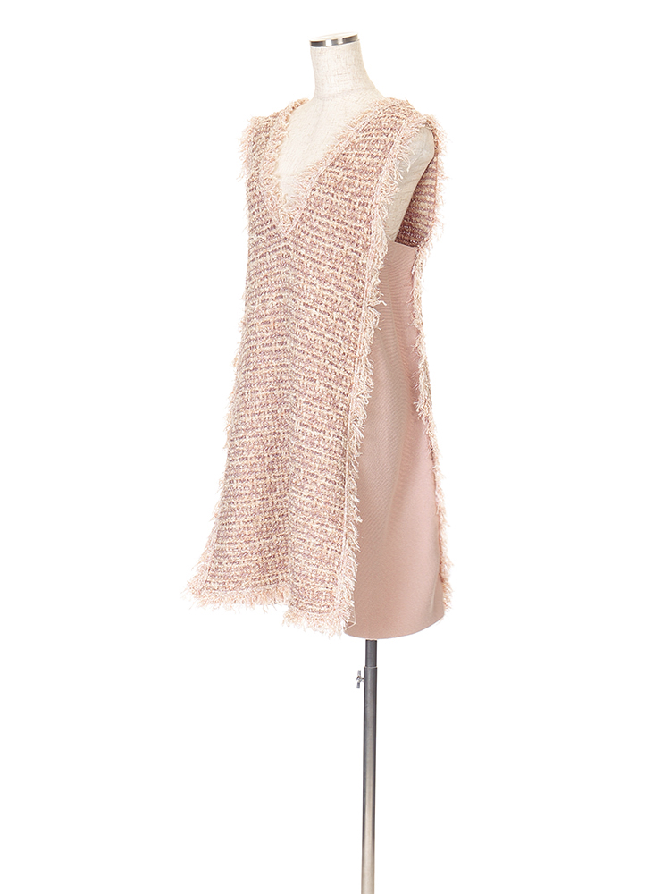 Chesty（チェスティ）ツイードライクニットジャンパースカート(F Pink): Online Shop｜公式通販サイト